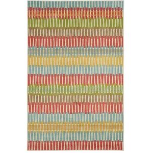 Mohawk Home Prismatic Optical Lines Rug, Multicolor, 5X8 Ft