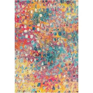 JONATHAN Y Contemporary POP Modern Abstract Rug, Yellow, 4X6 Ft