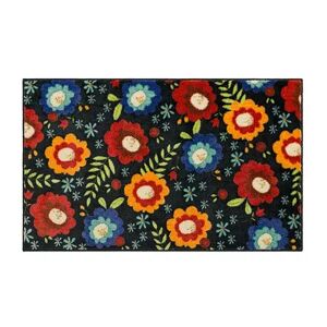 Mohawk Home Sweet Flowers Rug, Black, 3PC Set