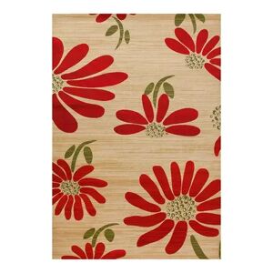 Art Carpet St. Croix Spring Daisy Beige Indoor Outdoor Rug, Multicolor, 2X8 Ft