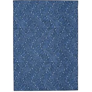 Linon Fuller Washable Rug, Blue, 2X3 Ft