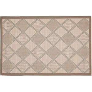 Safavieh Courtyard Geometric Diamond Indoor Outdoor Rug, Beig/Green, 6.5X9.5 Ft