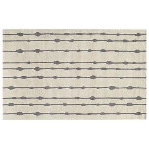 Momeni Delhi Bead Striped Wool Rug, Grey, 8X10 Ft