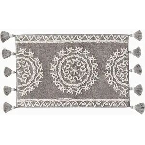 Saturday Knight, Ltd. Medallia Bath Rug, Grey