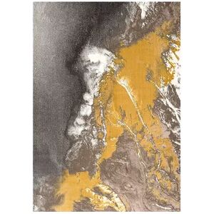 Art Carpet Nubucca Abstract Rug, Grey, 5X8 Ft