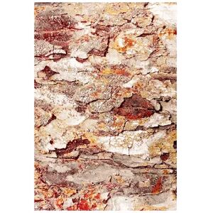 Art Carpet Nubucca Abstract Rug, Red, 5X8 Ft