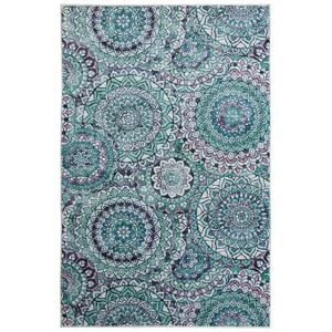 Mohawk Home Prismatic Florentine Paper Rug, Green, 8X10 Ft