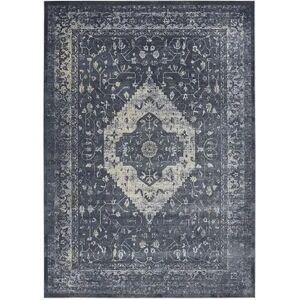 Kathy Ireland Home Malta Majestic Area Rug, Blue, 2X7.5 Ft