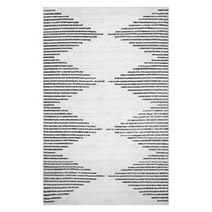 nuLOOM Romina Diamond Stripes Machine Washable Rug, Beig/Green, 5X8 Ft