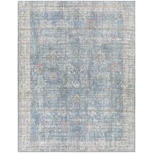 Decor 140 Ares Traditional Washable Area Rug, Blue, 8X10 Ft