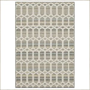 Mohawk Home Hex Trellis Indoor/Outdoor Area Rug, Grey, 2.5X6 Ft