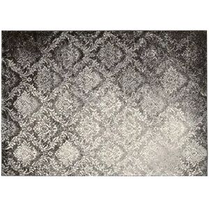 Kathy Ireland Santa Barbara Damask Rug, Med Grey, 4X6 Ft