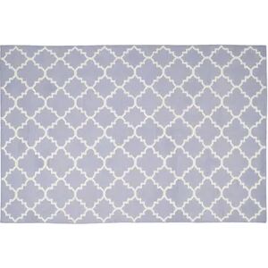 Safavieh Dhurries Diamond Quatrefoil Handwoven Flatweave Wool Rug, Purple, 3X5 Ft