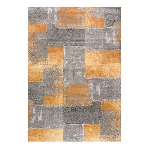 Art Carpet Twister Checkerboard Rug, Grey, 5X8 Ft