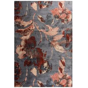 Art Carpet Adenning Floral Rug, Grey, 5X8 Ft