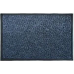 RugSmith Moulded Cobalt Poly Doormat, Grey, 2X3 Ft