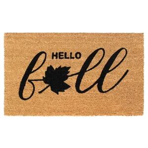 RugSmith Hello Fall Doormat - 18'' x 30'', Beig/Green, 18X30