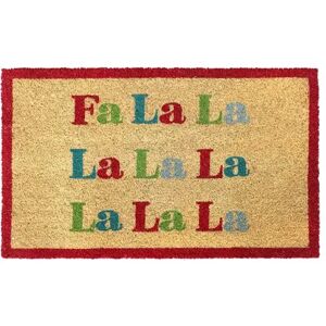 RugSmith Fa La La Doormat - 18'' x 30'', White, 18X30