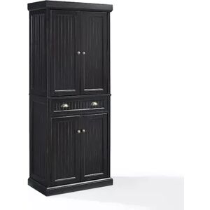 Crosley Furniture Seaside Pantry Storage Cabinet, Black