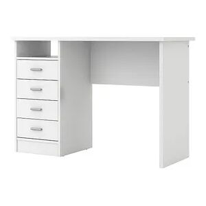 Tvilum Desk with 4 Drawers, White