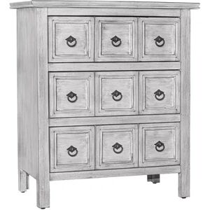 Crestview Collection Hudson 3-Drawer Dresser, Grey