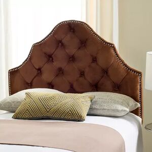 Safavieh Arebelle Tufted Velvet Headboard, Brown, King