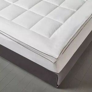 Kathy Ireland Tencel Mattress Topper, White, Full