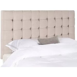 Safavieh Lamar Taupe Tufted Headboard, Lt Brown, King