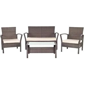 Safavieh Avaron 4-piece Outdoor Furniture Set, Multicolor