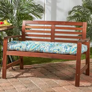 Greendale Home Fashions 51-in. Outdoor Bench Cushion, Blue