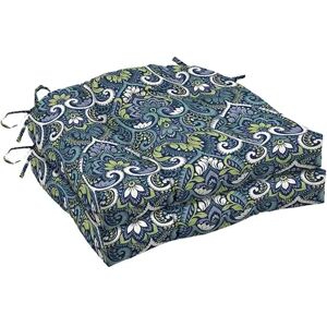 Arden Selections 2-pack Outdoor Wicker Seat Cushion Set, Blue, 18X20