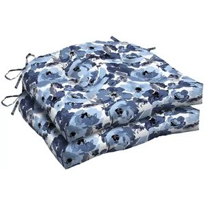 Arden Selections 2-pack Outdoor Wicker Seat Cushion Set, White, 18X20