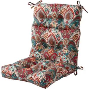 Greendale Home Fashions Outdoor High Back Chair Cushion, Multicolor, 44X21