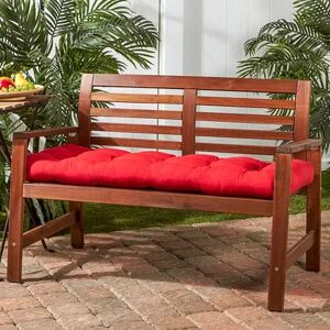 Greendale Home Fashions 46-in. Outdoor Swing & Bench Cushion, Red, 20X20