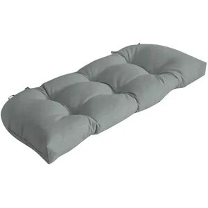 Arden Selections Outdoor Wicker Settee Cushion, Grey, 18X41.5