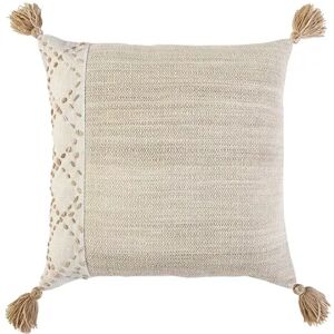 Rizzy Home Zeke Throw Pillow, Brown, 20X20