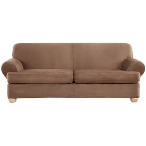 Sure Fit Ultimate Heavy Weight Stretch T Seat Sofa Slipcover, Brown