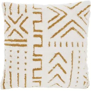 Mina Victory Life Styles Woven Boho Pattern Indoor Throw Pillow, Yellow, 20X20