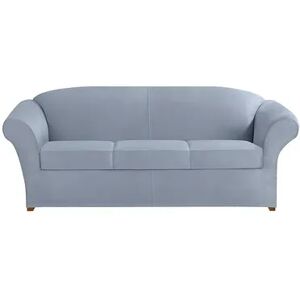 Sure Fit Ultimate Heavy Weight Stretch Box Seat Sofa Slipcover, Blue