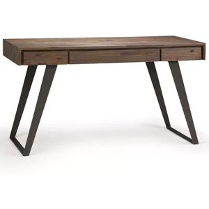 Simpli Home Lowry Modern Industrial Desk, Brown