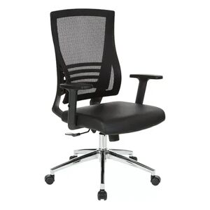 Office Star Products Vertical Mesh Back Chair, Black