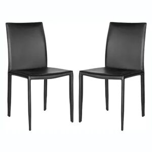 Safavieh 2-piece Karna Dining Chair Set, Black, Furniture