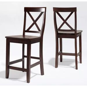 Crosley Furniture 2-piece X-Back Counter Chair Set, Clrs