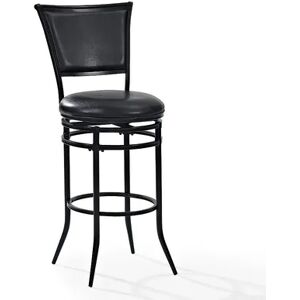 Crosley Furniture Rachel Swivel Bar Stool, Black