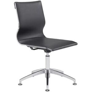 Zuo Modern Faux-Leather Desk Chair, Black