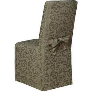 Kathy Ireland Americana Dining Room Chair Slipcover, Med Green