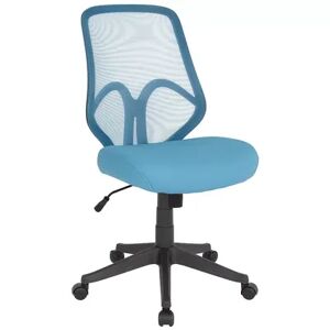 Emma+Oliver Emma and Oliver High Back Dark Gray Mesh Office Chair, Blue