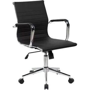 Techni Mobili Modern Executive Desk Chair, Black