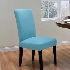 Kathy Ireland Ingenue Dining Room Chair Slipcover, Turquoise/Blue