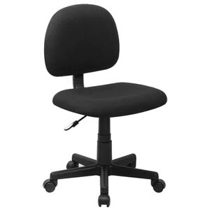 Emma+Oliver Emma and Oliver Low Back Black Fabric Swivel Task Office Chair, Grey